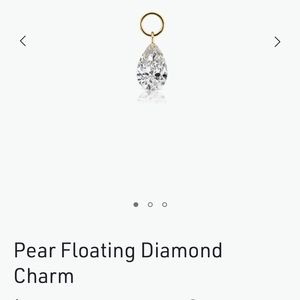 Maria Tash Pear Floating Diamond 💎 Charm 5mm